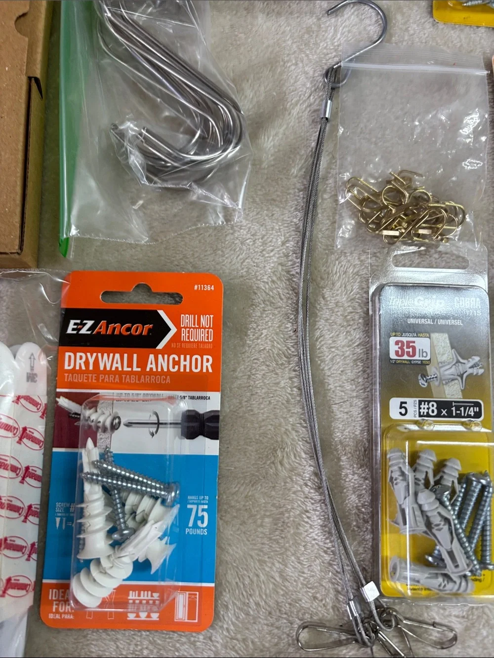 Assorted Wall Hanging Tools